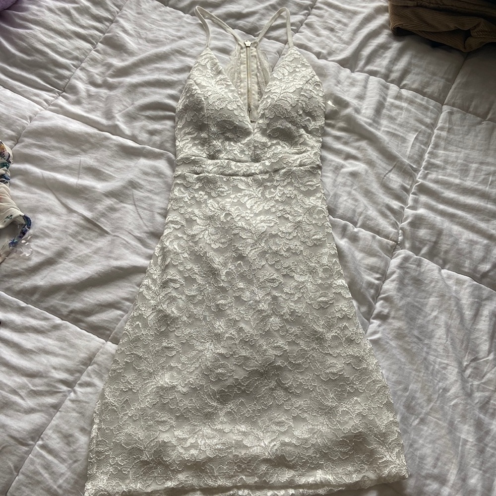 stunning white formal dress